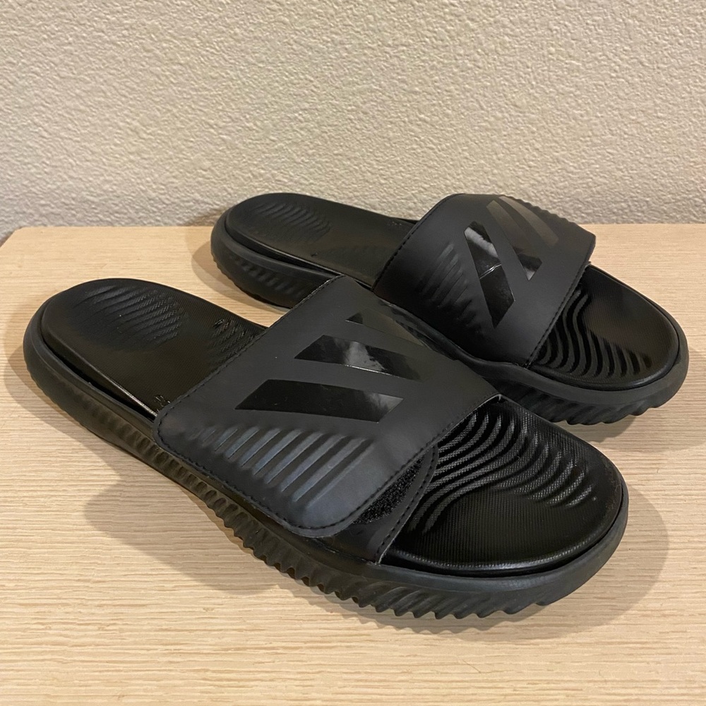 Adidas Bounce Basketball Slides Black